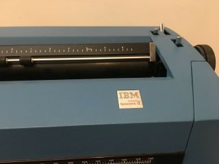 Vintage IBM Selectric II Correcting Typewriter BLUE w/ Ribbon 4