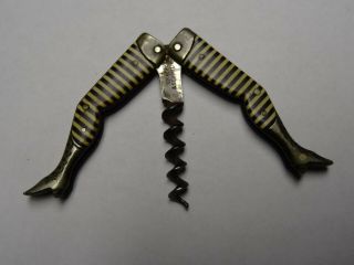Antique Germany Lady Legs Corkscrew Graef & Schmidt Rare Fully Marked