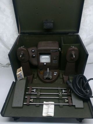 Vintage Bell & Howell Filmo 16mm Film Viewer In Wood Box