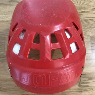 JOFA hockey helmet 23551 Gretzky style red okey classic vintage 6