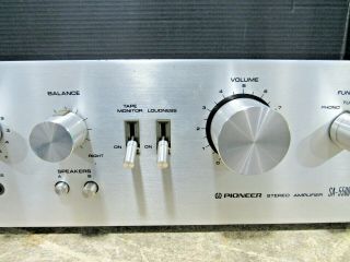 Vintage Pioneer SA - 5500 II Stereo Integrated Amplifier & 4