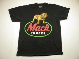 " Built Like A Mack Truck " Black Graphic Dog T - Shirt Adult Men 