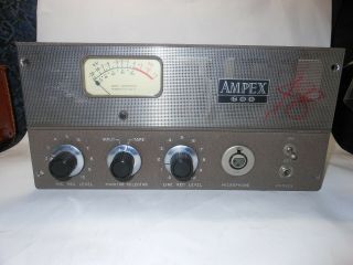Vintage Ampex 600 601 Tube Mic Preamp