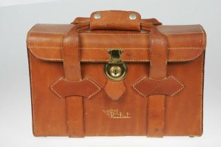Vintage Perrin California Stereo Realist Leather Camera Bag W/ Realist Logo 3d