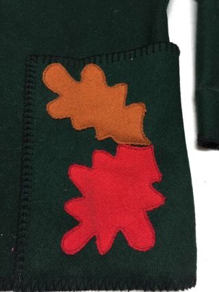 Vintage Camp Cedar 100 Wool Sweater/Coat By Cindy Owings Designs Inc. ,  Size M 3