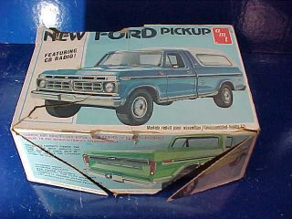 Orig 1970s Amt 1/25 Ford F350 Pickup Truck Model Kit Unbuilt