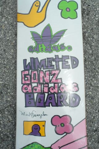 RARE Krooked Skateboards Limited GONZ Adidas Board Mark Gonzales Skateboard Deck 3