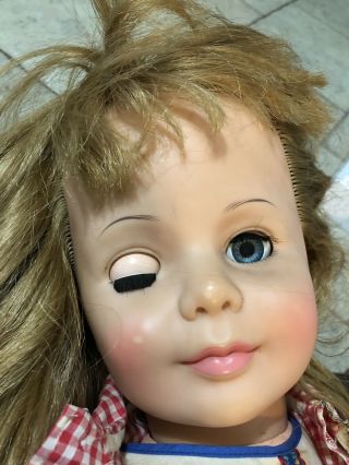 Vintage Ideal Dark Blonde Patti Playpal G - 35 Doll 12