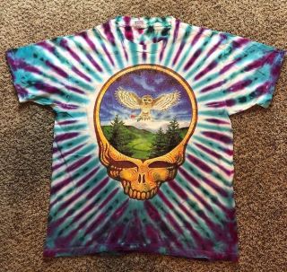 Grateful Dead Shirt T Shirt Vintage 1993 Eugene,  Oregon Owl Xl Aug 21 - 22,  93