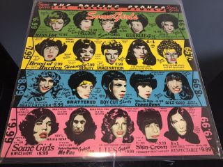 THE ROLLING STONES SOME GIRLS RARE ORANGE 1978 1ST PRESS NMINT VINYL LP 10