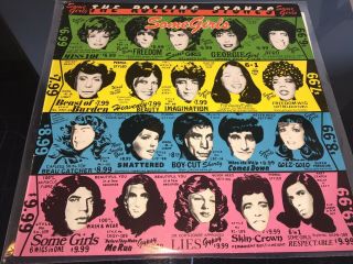 THE ROLLING STONES SOME GIRLS RARE ORANGE 1978 1ST PRESS NMINT VINYL LP 11