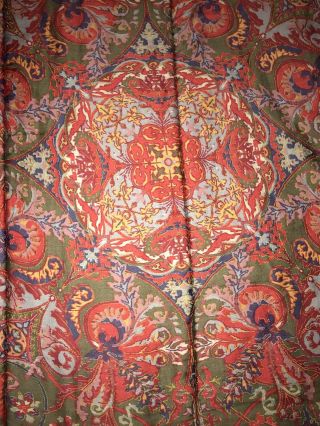 Ralph Lauren Home Galahad King Comforter Red Multicolor Paisley Medieval RARE 4