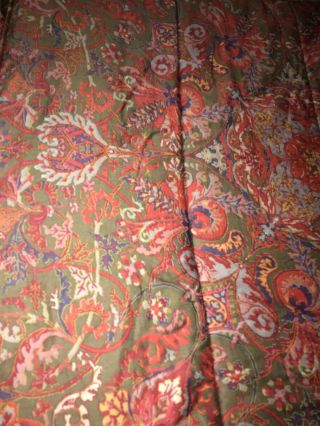 Ralph Lauren Home Galahad King Comforter Red Multicolor Paisley Medieval RARE 7