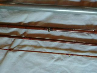 1880 ' S 3 Pc Bamboo Fly Rod CASE H L LEONARD LEONARD & MILLS MAKERS 5 5
