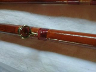 1880 ' S 3 Pc Bamboo Fly Rod CASE H L LEONARD LEONARD & MILLS MAKERS 5 6