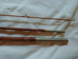 1880 ' S 3 Pc Bamboo Fly Rod CASE H L LEONARD LEONARD & MILLS MAKERS 5 7