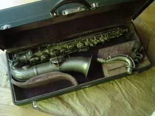 Vintage C.  G.  Conn Silver Plate C Melody Sax