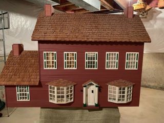 Vintage Two - Story Wooden Dollhouse