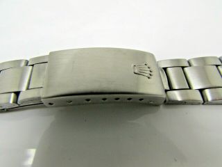 Vintage Rolex 7835 Ss Folded Oyster Bracelet Watch Band 19mm End Links 361