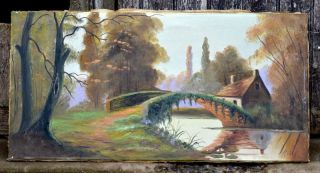 Antique French Painting Antique French Oil On Canvas Painting From Provence