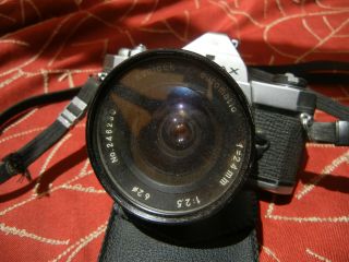 Vintage Pentax MX 35mm SLR Film Camera w/ 3 lenses,  flash,  UV filters 5
