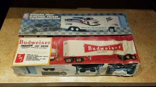 Vintage 1/25 Amt Budweiser Fruehauf 40 