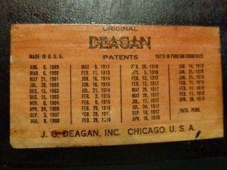 Antique 1919 Deagan 5 - Note Plate Dinner Chimes NBC Xylophone Vtg Ship Train Bell 2