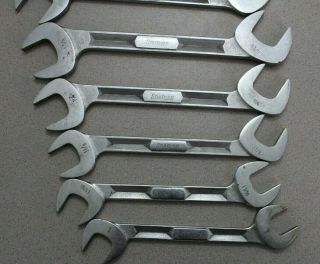 (8) Vintage Snap on 4 - way Angle Head Open Wrench Set 1 - 1 - 7/16 