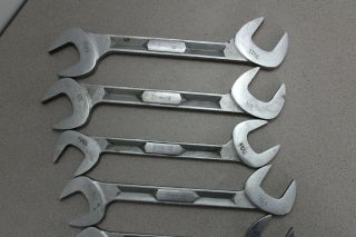 (8) Vintage Snap on 4 - way Angle Head Open Wrench Set 1 - 1 - 7/16 