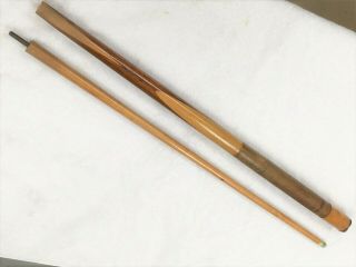Antique Vintage Brunswick ? Double Butterfly Pool Cue Stick