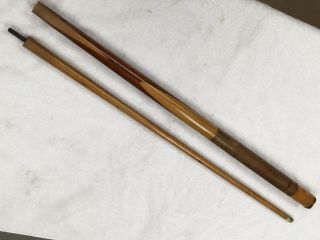 Antique Vintage Brunswick ? Double Butterfly Pool Cue Stick 2
