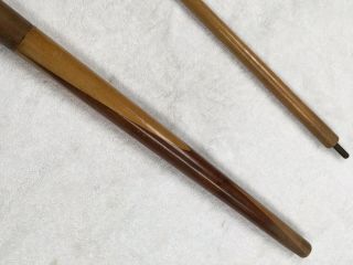 Antique Vintage Brunswick ? Double Butterfly Pool Cue Stick 7