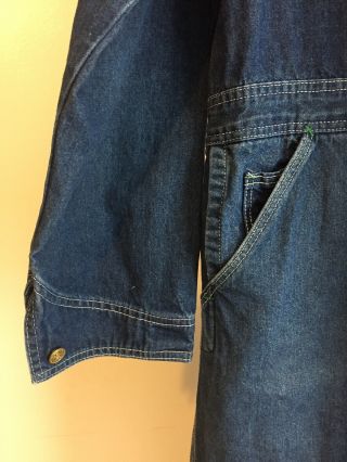 VTG Pointer Brand Workwear Denim Jean Coverall Jumpsuit Size C44 L32 USA 5