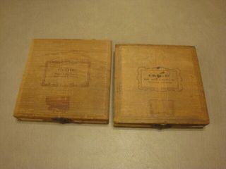 2 Vintage Boxes Kingsley Stamping Machine Hot Foil Stamps Hobo & Kaufmann Scr