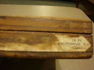 2 Vintage Boxes KINGSLEY Stamping Machine Hot Foil STAMPS Hobo & Kaufmann SCR 4