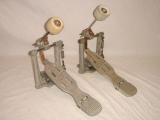 Two Vintage 1965 Rogers Swivomatic Bass Drum Pedals Complete & Functional