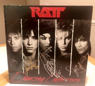 Ratt Signed Lp - Vintage Autographs By 4/5 Of Band 1991 Signatures