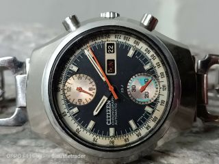 Vintage Citizen 67 - 9038 Chronograph Automatic Mens Watch All Steel