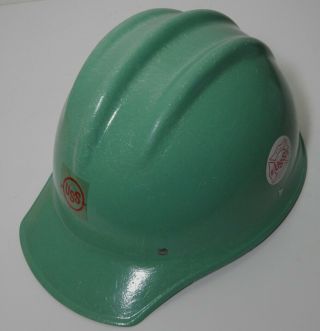 Uss Vintage Green Fiberglass Bullard 502 Hard Hat Ironworker