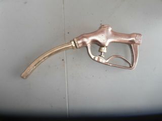 Vintage Brass Buckeye Gas Pump Nozzle