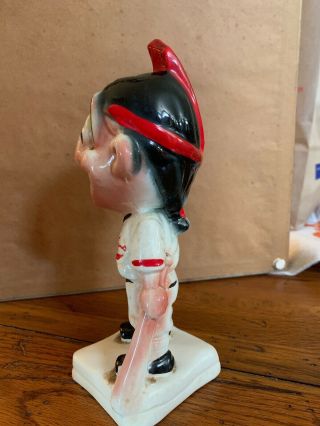 VINTAGE CHIEF WAHOO CLEVELAND INDIANS GOLD TOOTH MASCOT BANK STANFORD POTTERY 4