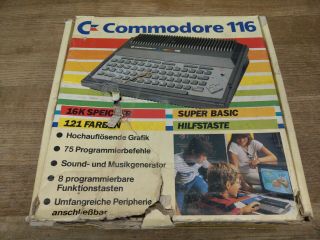 Boxed Commodore 116 PAL Computer Ultra Rare (64K Memory) 1 Month 10