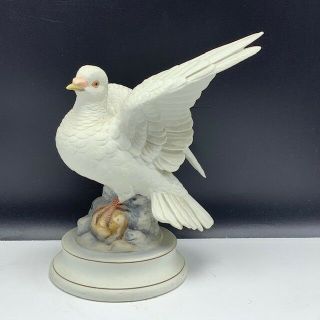 Andrea Sadek White Dove Statue Sculpture Figurine Retired Porcelain Bird Vintage