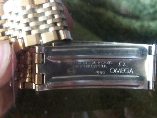 Omega Seamaster Automatic Vintage Square Gold Plated Men ' s Watch RUNNING L@@K 3