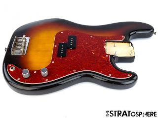 Loaded Fender Vintage 62 Ri P Bass Body Pb62 Guitar 1962 Reissue Sunburst