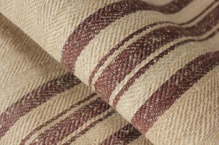 Vintage GRAINSACK grain sack feed bag BROWN stripe hemp linen old bag 7