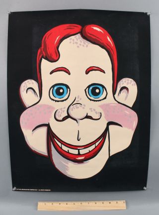 Rare Vintage 1950s Nbc Tv Show Howdy Doody Character Lithograph Poster