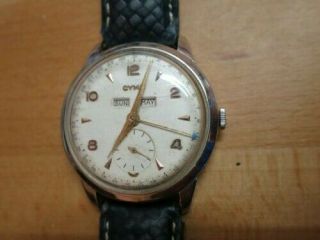 Vintage Cyma Triple Date / Calendar Watch,  1950s?