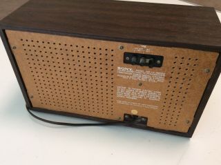 Vintage SONY ICF - 9550W High Fidelity Sound AM/FM Table Radio 4
