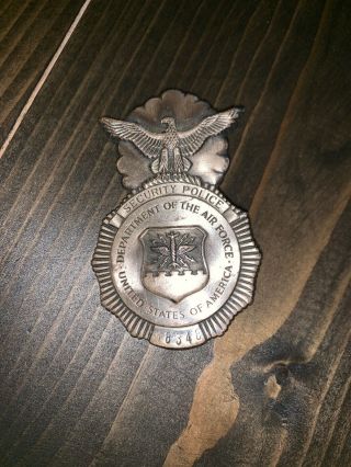 Vintage Usaf Security Police Badge (1970 - 1980)